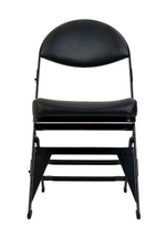 ABS800C (Contour Seat) Black Padded Folding Chair