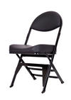 ABS800C (Contour Seat) Black Padded Folding Chair