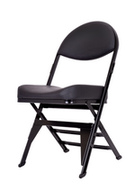 ABS800C (Contour Seat) Black Padded Folding Chair