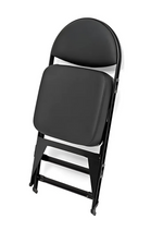 ABS800C (Contour Seat) Black Padded Folding Chair
