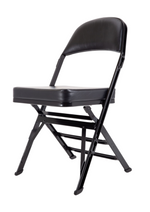DS100 Black Padded Folding Chair
