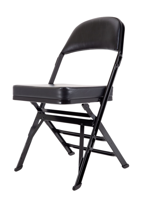 DS100 Black Padded Folding Chair
