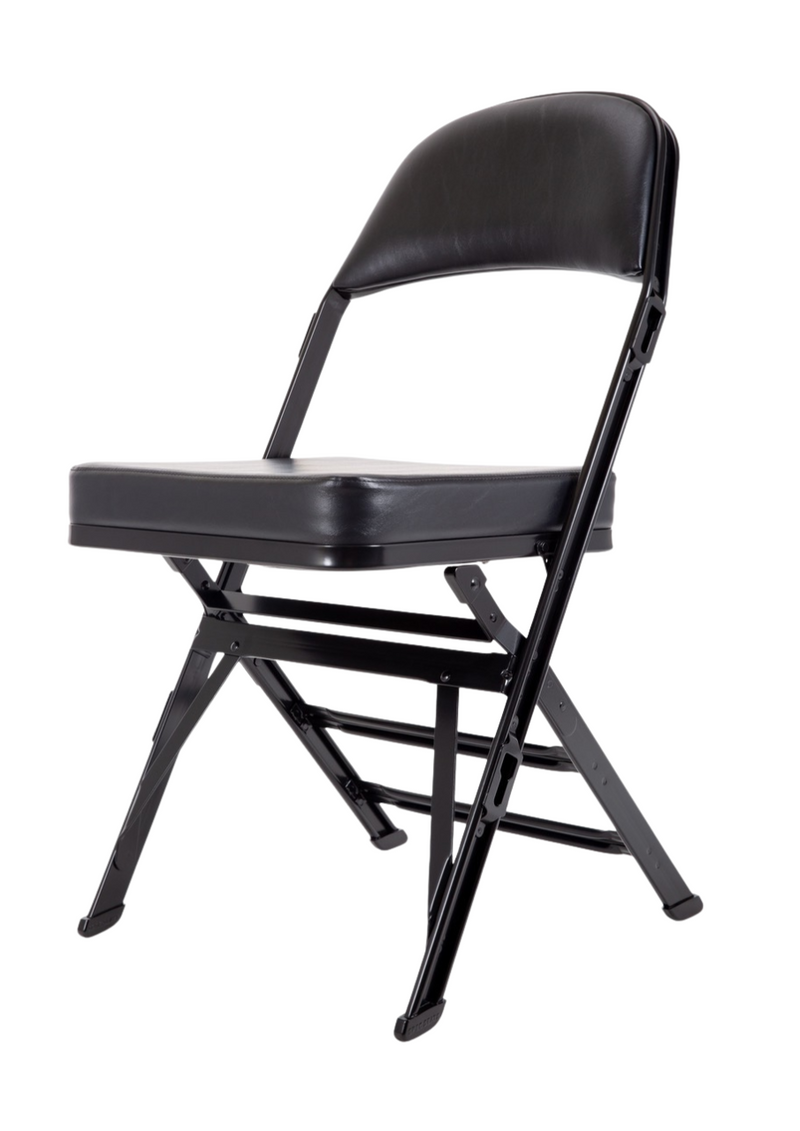 DS100 Black Padded Folding Chair