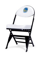 LIMITED EDITION - Golden State Warriors - White X-Frame Courtside Folding Chair