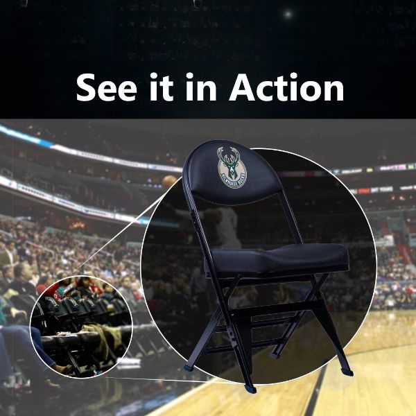 Milwaukee Bucks X-Frame Courtside Folding Chair