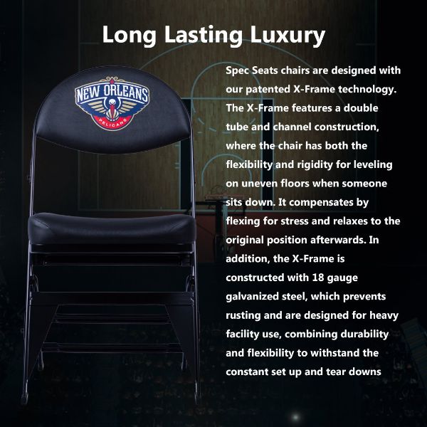 New Orleans Pelicans X-Frame Courtside Folding Chair