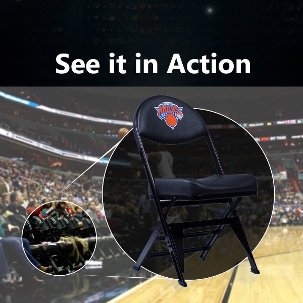 New York Knicks X-Frame Courtside Folding Chair