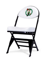 LIMITED EDITION - Boston Celtics White X-Frame Courtside Folding Chair