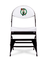 LIMITED EDITION - Boston Celtics White X-Frame Courtside Folding Chair