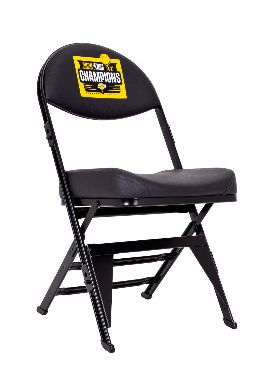 LIMITED EDITION Lakers Championship X Frame Courtside Folding Chair Specseatshop