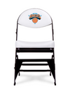 LIMITED EDITION - New York Knicks  White X-Frame Courtside Folding Chair