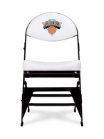 LIMITED EDITION - New York Knicks  White X-Frame Courtside Folding Chair