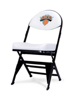 LIMITED EDITION - New York Knicks  White X-Frame Courtside Folding Chair