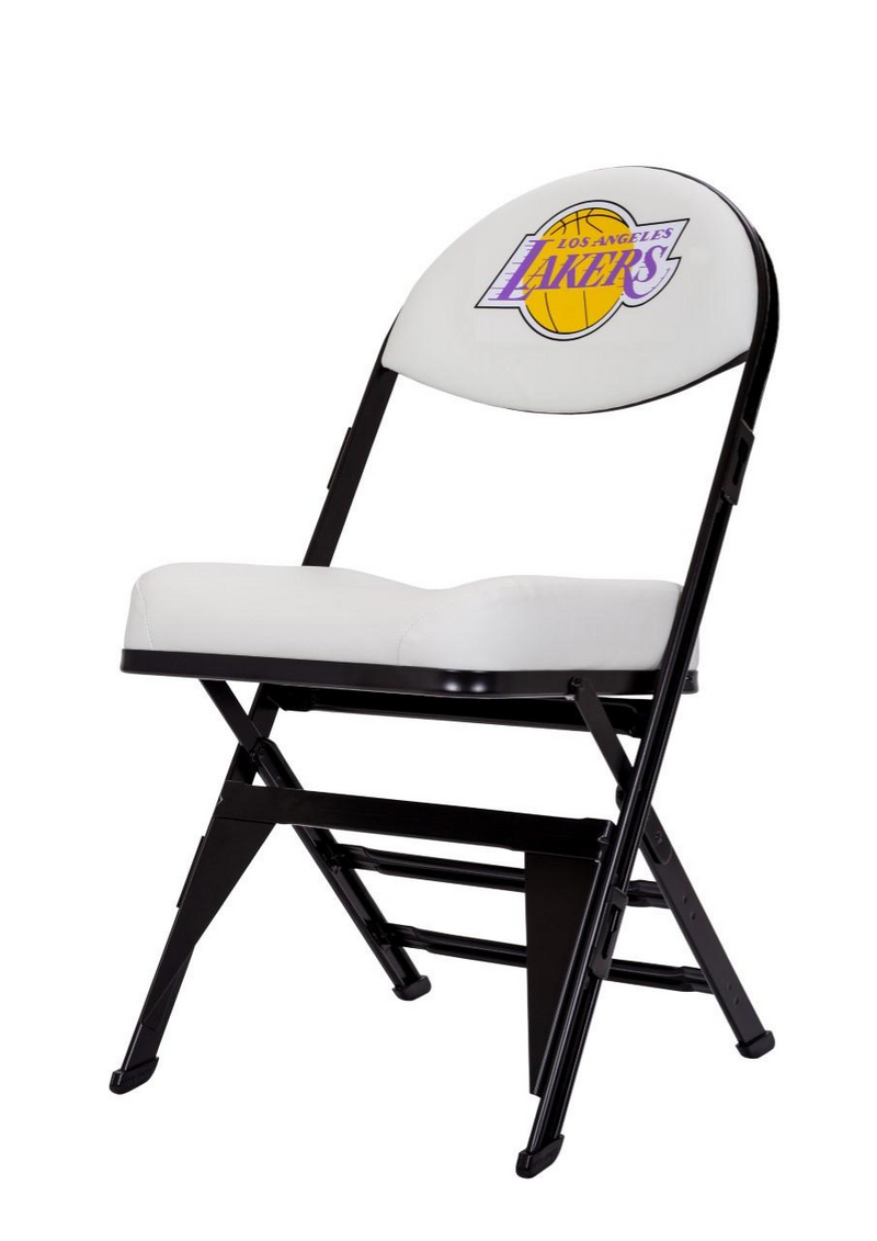 Los Angeles Lakers Hardwood Classics NBA Logo Chair - White