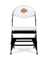 LIMITED EDITION - Los Angeles Lakers - White X-Frame Courtside Folding Chair