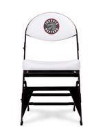 LIMITED EDITION - Toronto Raptors White X-Frame Courtside Folding Chair