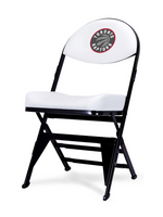 LIMITED EDITION - Toronto Raptors White X-Frame Courtside Folding Chair