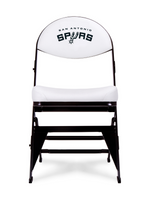 LIMITED EDITION - San Antonio Spurs - White X-Frame Courtside Folding Chair