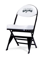 LIMITED EDITION - San Antonio Spurs - White X-Frame Courtside Folding Chair