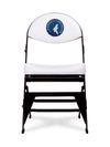 LIMITED EDITION - Minnesota Timberwolves - White X-Frame Courtside Folding Chair