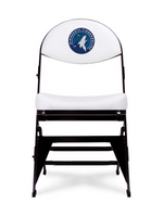LIMITED EDITION - Minnesota Timberwolves - White X-Frame Courtside Folding Chair
