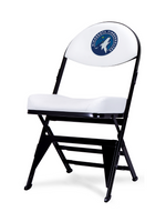 LIMITED EDITION - Minnesota Timberwolves - White X-Frame Courtside Folding Chair